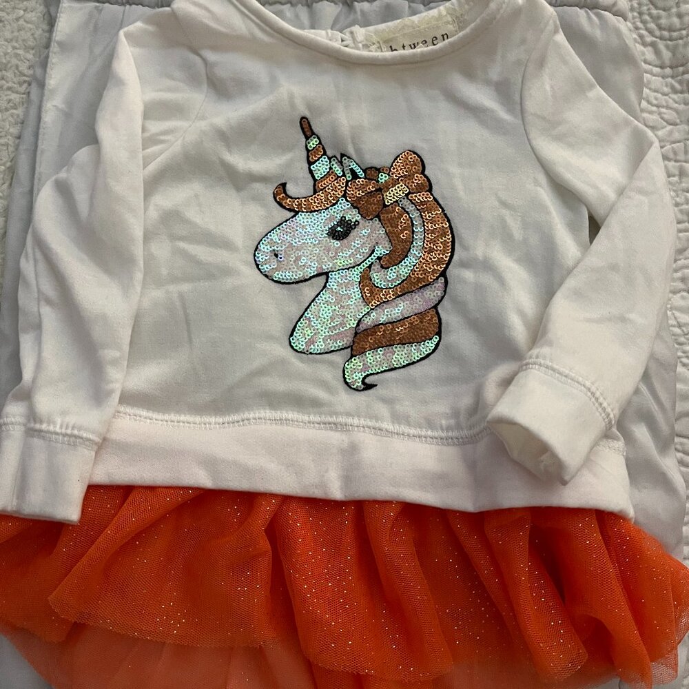 Btween Girls Unicorn Glitter Tutu Dress